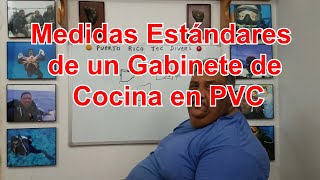 Medidas Estándares de un Gabinete de Cocina en PVC [upl. by Akcimahs390]