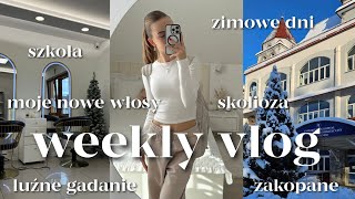 TYGODNIOWY VLOG 😋 szkoła co dalej z moją skoliozą fryzjer [upl. by Jasisa340]