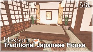 Bloxburg  Traditional Japanese House Speedbuild interior  full tour [upl. by Liuqnoj764]