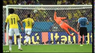 James Rodriguez Goal vs Uruguay  Crazy Colombian Commentary  World Cup 2014 Goal of Tournament [upl. by Nylrats595]