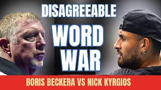 Disagreeable Word War between Boris Becker amp Nick Kyrgios on social media [upl. by Booth]