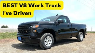 2024 Silverado Reg Cab 53 V8  Review and 060 [upl. by Annaoy267]