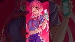 Is Yuno Gasai a RED FLAG⁉️🚩 anime shorts [upl. by Mackenzie]