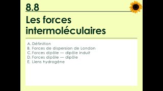 88 Les forces intermoléculaires [upl. by Ferren]