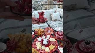 Charming Cave Hotel Cappadocia Turkey  Turkish tea with a view in Cappadocia  Hot Air Balloon [upl. by Fidelis]