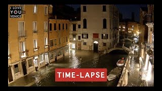 High Tide in Venice TimeLapse  29 October 2018  Venice in Motion [upl. by Arnaud70]