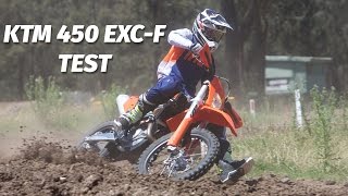 KTM 450 EXCF Enduro Bike Test [upl. by Adyht]