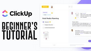 ClickUp Tutorial 2022  How To Use ClickUp For Beginners Step By Step [upl. by Shelbi]
