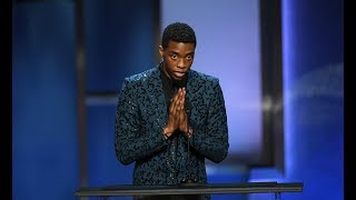 Chadwick Boseman “There is no BLACK PANTHER without Denzel Washington” [upl. by Ennoirb]