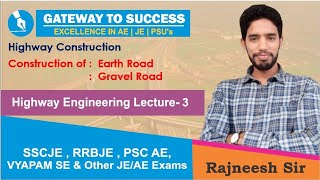 Construction of Earth and Gravel Road  Highway Construction  Civil Engineering  Highway Lecture 3 [upl. by Yelnek]