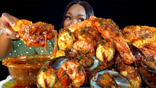 KING CRAB SEAFOOD BOIL MUKBANG  DESHELLED  SEAFOOD BOIL MUKBANG  Seafood  Mukbang [upl. by Wenoa]