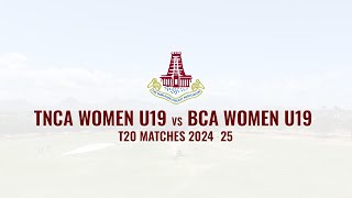 2nd T20  TNCA WOMEN U19 vs BARODA WOMEN U19  BARODA TOUR OF TAMIL NADU 24  25 [upl. by Eat370]