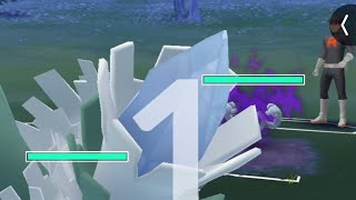 Mega Abomasnow vs the rock grunt pokemongo pokemongogaming pokemon [upl. by Duma]