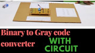 Binary to gray code converter using xor gate IC [upl. by Atterg156]