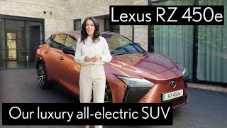 2024 Lexus RZ 450e walkaround take a tour of our luxury allelectric SUV [upl. by Greysun]