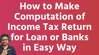 How to Make Computation of Income Tax Return in Excel  ITR Computation Sheet Download New Portal [upl. by Ashil674]