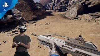 Farpoint  DS4 Setup and Demo  PS VR [upl. by Africa]