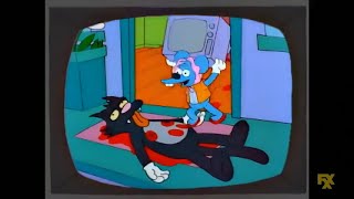 Itchy steals Scratchys tv [upl. by Nahtanod]