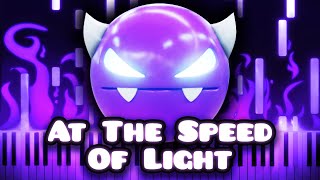 At The Speed Of Light  Geometry Dash  Piano Tutorial [upl. by Adel]