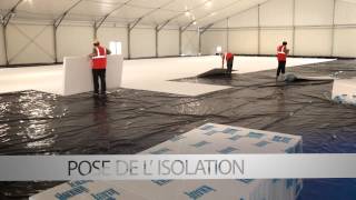 Mise en place et construction dune patinoire olympique [upl. by Jarl]