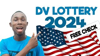 How to check 2023 and 2024 Dv lottery status  FREE Check [upl. by Adien]