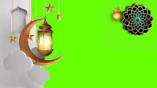 RAMADAN KAREEM  رمضان كريم   MUSLIM  مسلم   ISLAMIC  دين الاسلام   GREEN SCREEN 011 [upl. by Oetam]