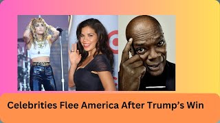 Celebrities Flee America After Trump’s Win [upl. by Derfniw11]