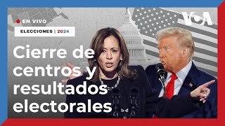 EN VIVO  Cierre de centros y resultados de elecciones Estados Unidos 2024 ¿Trump o Harris [upl. by Gayn]