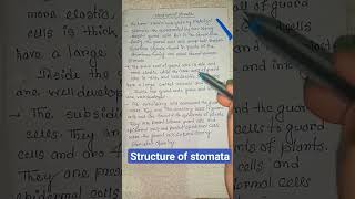 structure of stomata  stomata diagram physiology biology ytshorts shortsfeed shortstrending [upl. by Saied]