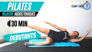 PILATES POUR SAFFINER en 30min  Cours de Pilates pour débutantes  FLASHFITHOME [upl. by Merilyn]