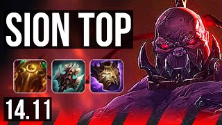 SION vs PANTHEON TOP  6 solo kills 700 games  EUW Master  1411 [upl. by Nivk]