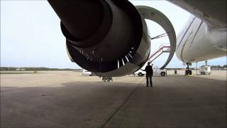 Opening Cowl and Thrust Reverser on Boeing 777 Engine GE9090B [upl. by Alwitt5]