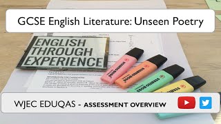 WJEC Eduqas  Unseen Poetry  Overview [upl. by Vernen]