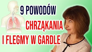 💥9 powodów chrząkania i zalegania flegmy💥 Flegma w gardle i płucach [upl. by Fahland604]