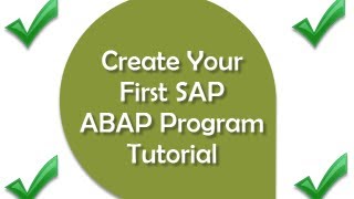 Learn SAP ABAP Basics  SAP Training  Learn ABAP Basic Programming and Create Your First Program [upl. by Memory]