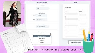 Planners Prompts and Guided Journals Dynamic Templates in Tangent Templates [upl. by Chasse366]