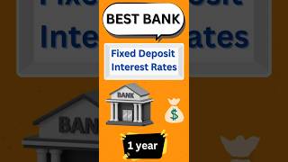 Best fixed deposit interest Rates 1 year  private bank best FD interest  shorts short [upl. by Ahsia]