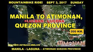 MANILA TO ATIMONAN QUEZON PROVINCE BIKE RIDE [upl. by Assirak]