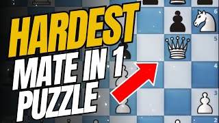 Hardest Mate in 1 Puzzle Even Grandmasters got tricked [upl. by Ydrah]