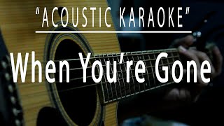 When youre gone  Cranberries Acoustic karaoke [upl. by Naniac479]