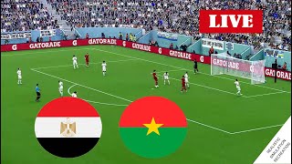 egypt vs Burkina Faso live  En Direct  video game simulation with real score and match timing [upl. by Chrissie]