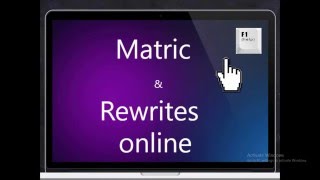 Matric and Rewrites online [upl. by Eidson]