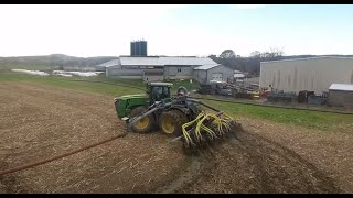 New concept Swivel low disturbance manure injector Manure dragline made easy [upl. by Straub]