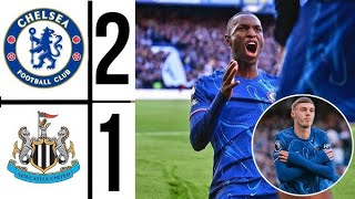 Chelsea Highlights against Newcastle with a 21 Victory in Premier League Clash [upl. by Ynnelg]