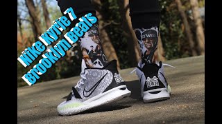 NIKE KYRIE 7 BROOKLYN BEATS REVIEW amp ON FEET [upl. by Parks118]