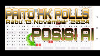 PAITO HK RABU 13 NOVEMBER 2024  BOCORAN TOGEL HK  PAITO HK HARI INI  LIVE DRAW RESMI HK [upl. by Eilasor]