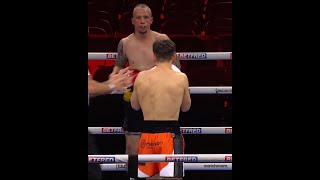 William Crolla Scores 1st Round TKO In Liverpool 🧨 [upl. by Berna]