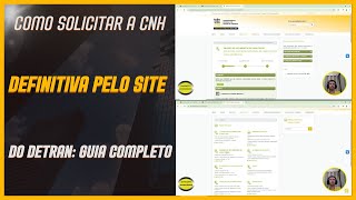 Como Solicitar a CNH Definitiva pelo Site do Detran Guia Completo [upl. by Odel]