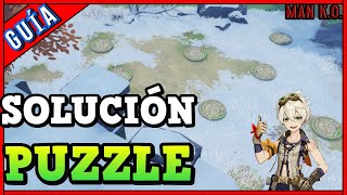 ✅Puzzle Espina Dragón  Dragonspine Puzzle  Solución 8 Plataformas de Espinadragón  Genshin Impact [upl. by Sandberg]