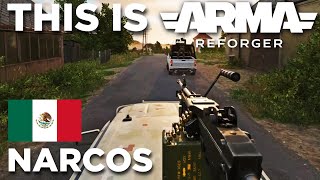 Narcos VS Mexican Army  Arma Reforger [upl. by Nomelihp]